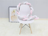High Quality Long Knotted Braid Pillow Sofa Cushion Baby Bed Bumper In The Crib 1 2 3 4 Meter