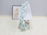 High Quality Long Knotted Braid Pillow Sofa Cushion Baby Bed Bumper In The Crib 1 2 3 4 Meter