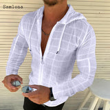 Fashion Long/Short sleeved Hoodie Zipper T shirt Men