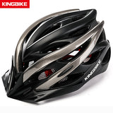 KINGBIKE Bicycle Cycling Helmets MTB Cycling Helmet Ultralight In-mold With Visor Titanium Breathable Road Mountain Bike Helmet
