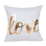 White Brozing Gold Cushion Love Lips Geometric Cushions Christmas Decorations For Home Decorative Pillow Sofa Throw Pillow