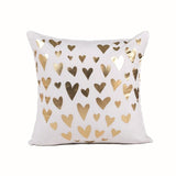 White Brozing Gold Cushion Love Lips Geometric Cushions Christmas Decorations For Home Decorative Pillow Sofa Throw Pillow