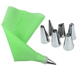 14pcs/Set Reusable Icing Piping Nozzle Set and Pastry Set DIY Cake Decorating Tool