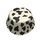 100pcs Brown Leopard Camouflage Cupcake Liner Baking Mold