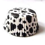 100pcs Brown Leopard Camouflage Cupcake Liner Baking Mold