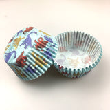 100pcs Brown Leopard Camouflage Cupcake Liner Baking Mold