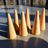 6pcs Handmade Painting Beech Wooden Dolls Loose Parts /DIY Painting Wood Honeycomb Mushrooms Cones Droplets Acorns Creative Toy