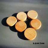 6pcs Handmade Painting Beech Wooden Dolls Loose Parts /DIY Painting Wood Honeycomb Mushrooms Cones Droplets Acorns Creative Toy