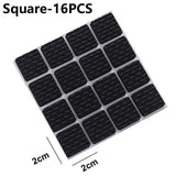 1/2/6/15/24PCS Soft Thickening Bumper Chair Fittings Self-adhesive Floor Protector Anti-slip Mat Anti Rub Furniture Leg Pads - shopwishi 