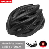 KINGBIKE Bicycle Cycling Helmets MTB Cycling Helmet Ultralight In-mold With Visor Titanium Breathable Road Mountain Bike Helmet