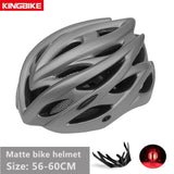 KINGBIKE Bicycle Cycling Helmets MTB Cycling Helmet Ultralight In-mold With Visor Titanium Breathable Road Mountain Bike Helmet