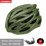 KINGBIKE Bicycle Cycling Helmets MTB Cycling Helmet Ultralight In-mold With Visor Titanium Breathable Road Mountain Bike Helmet