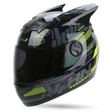 Full Face Helmet for Motocross Capacete Casque Black