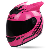 Full Face Helmet for Motocross Capacete Casque Black
