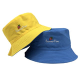 SMILE Bucket Hat Double Sided Bucket Hat Smiling face Unisex Fashion Bob Cap Hip Hop Gorro Men Summer Cap