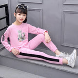 Girls Clothes Autumn Spring Long Sleeve Shirts + Pants Suits Kids Clothes Teen Children Clothing Sets 5 6 7 8 9 10 12 Years