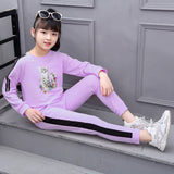 Girls Clothes Autumn Spring Long Sleeve Shirts + Pants Suits Kids Clothes Teen Children Clothing Sets 5 6 7 8 9 10 12 Years
