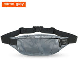 Hk Fanny Pack Black Waterproof Money Belt Bag Men Purse Teenager's Travel Wallet Belt Male Waist Bags Cigarette Case for Phone