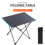 Portable Outdoor Mini Folding Table Aluminum Alloy Collapsible Desk for Barbecue Camping Mountaineering
