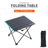 Portable Outdoor Mini Folding Table Aluminum Alloy Collapsible Desk for Barbecue Camping Mountaineering