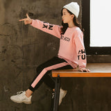2020 Girls Clothes Autumn Winter Long Sleeve Shirts + Pants Suits Children Clothing Sets Kids Clothes Teen 5 6 7 8 9 10 12 Years