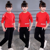 2020 Girls Clothes Autumn Winter Long Sleeve Shirts + Pants Suits Children Clothing Sets Kids Clothes Teen 5 6 7 8 9 10 12 Years