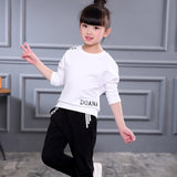 2020 Girls Clothes Autumn Winter Long Sleeve Shirts + Pants Suits Children Clothing Sets Kids Clothes Teen 5 6 7 8 9 10 12 Years