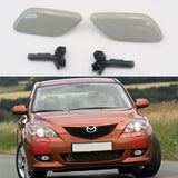 Front Bumper Headlight Washer Cover Cap + Head Lamp Washer Nozzle Spray
