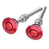 2Pcs 30mm Aluminum Alloy Push Button Quick Release Hood Pins Bonnet Lock Clip Latch Bumper Universal Auto Replacement Parts