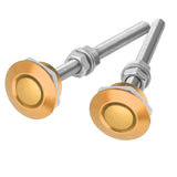 2Pcs 30mm Aluminum Alloy Push Button Quick Release Hood Pins Bonnet Lock Clip Latch Bumper Universal Auto Replacement Parts