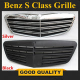 Replacement Accessories Auto Front Bumper Mesh Grille Parts Suitable for Mercedes Benz S Class W221 2010-2013 S600 Silver Black