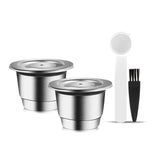 iCafilas Reusable Stainless Steel Coffee Capsule for Nespresso Crema Maker