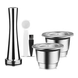 iCafilas Reusable Stainless Steel Coffee Capsule for Nespresso Crema Maker