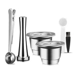 iCafilas Reusable Stainless Steel Coffee Capsule for Nespresso Crema Maker