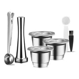 iCafilas Reusable Stainless Steel Coffee Capsule for Nespresso Crema Maker