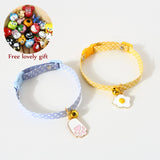 Kitten Collar with Bell Cut Cat Collars Breakaway Adjustable Cats Collar Puppy Collar Pet Supplies Collier Pour Chat for Kittens