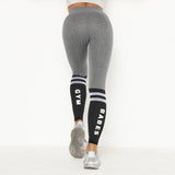 Patchwork Yoga Seamless Fitness Pants Fashion Hips Lifting Workout