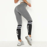 Patchwork Yoga Seamless Fitness Pants Fashion Hips Lifting Workout