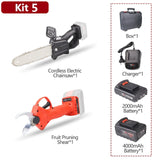 16.8/21V Cordless Pruner Lithium-ion Pruning Shear Efficient Fruit Tree Bonsai Pruning Electric Tree Branches Cutter Landscaping