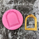 DIY Mirror Fondant Cake Decorating Tools Frame Cupcake Chocolate Wedding Cake Border Silicone Molds Kitchen Baking Moulds