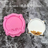 DIY Mirror Fondant Cake Decorating Tools Frame Cupcake Chocolate Wedding Cake Border Silicone Molds Kitchen Baking Moulds