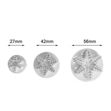 3 pcs Sugarcraft Cake Decorating Tools Fondant Plunger Cutters Tools Cookie Biscuit Cake Snowflake Mold Set Baking Accessories