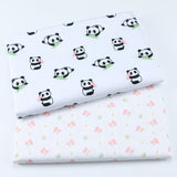 2PCS Dinosaur Dot, Fox  Animals Twill 100% Cotton Fabric,Patchwork Cloth,Sewing Quilting Fat Quarters Material For Baby&Child