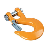 Yellow Half-Link Clevis Safety Latch Swivel Winch Hook for Jeep Wrangler JK TJ Off-Road 35000 lbs Recovery Kits 4X4 Accessories