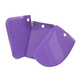 3 Pcs/Set Baking Pastry Tools Plastic Spatula Dough Scraper Plain Smooth Spatulas Cutters Cake Tool Confectionery Spatula
