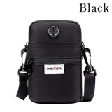 Fashion Men Messenger Bag Phone Pocket Crossbody Bag For Men Shoulder Handbag Multifunctional Male Small Flap Black
