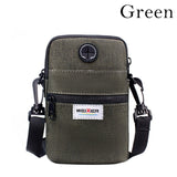 Fashion Men Messenger Bag Phone Pocket Crossbody Bag For Men Shoulder Handbag Multifunctional Male Small Flap Black