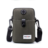 Fashion Men Messenger Bag Phone Pocket Crossbody Bag For Men Shoulder Handbag Multifunctional Male Small Flap Black