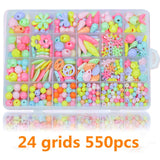 1200pcs DIY Handmade Beaded Children's Toy Creative Loose Spacer Beads