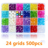 1200pcs DIY Handmade Beaded Children's Toy Creative Loose Spacer Beads